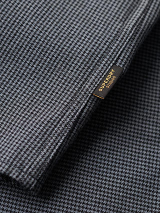 Superdry Long Sleeve Cotton Smart Shirt, Navy Blue Mix