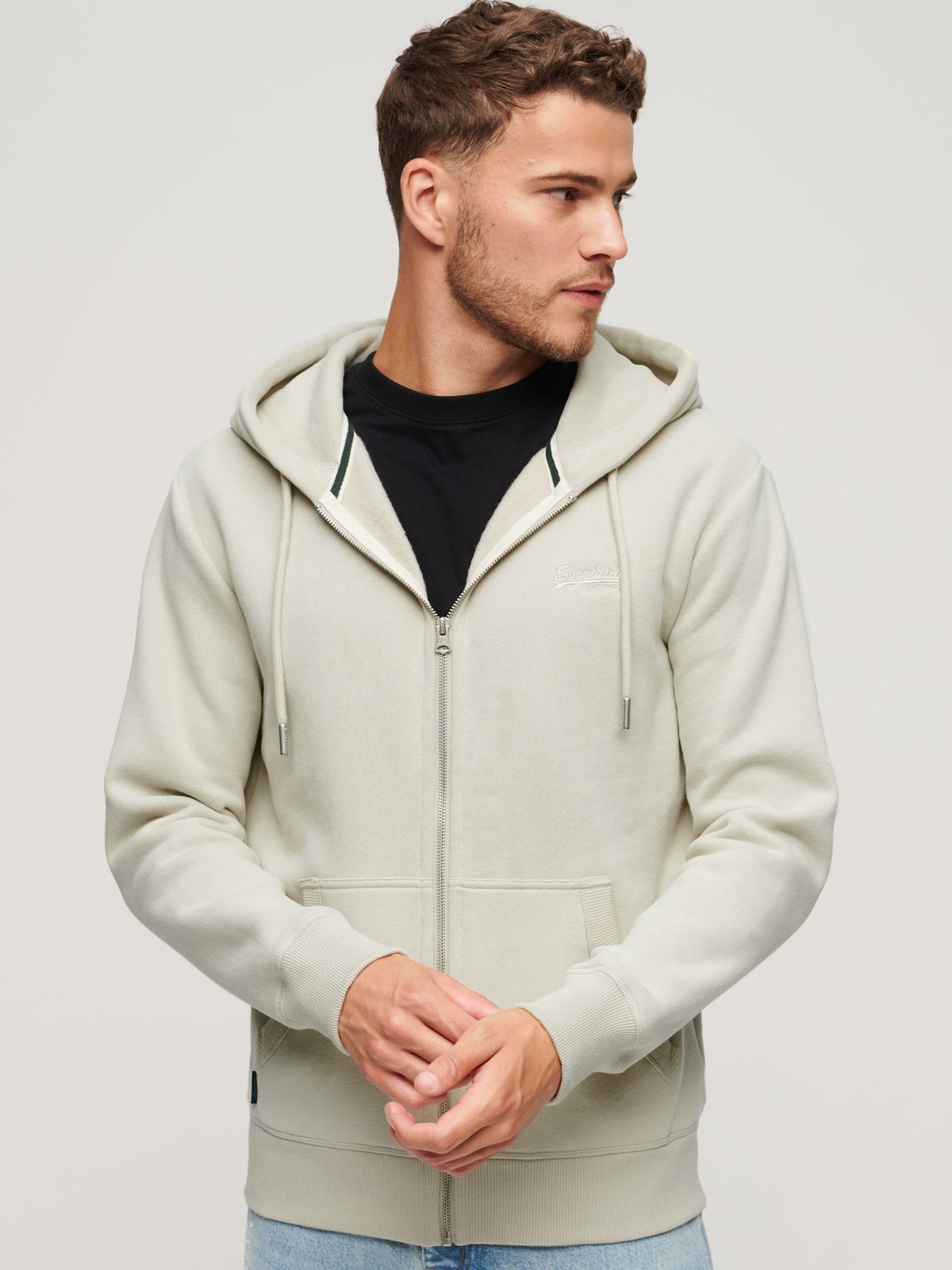 Buy Stone Cream Overhead Hoodie Garment Washed Hoodie from Next USA