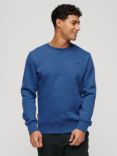 Superdry Essential Logo Crew Sweatshirt, Midwest Blue Marl