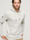 Superdry Vintage Logo Embossed Hoodie, Grey Marl