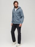 Superdry Essential Logo Zip Hoodie, Bluestone Blue Marl