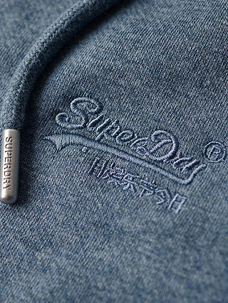 Superdry Essential Logo Zip Hoodie, Bluestone Blue Marl