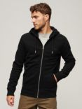 Superdry Essential Logo Zip Hoodie, Black