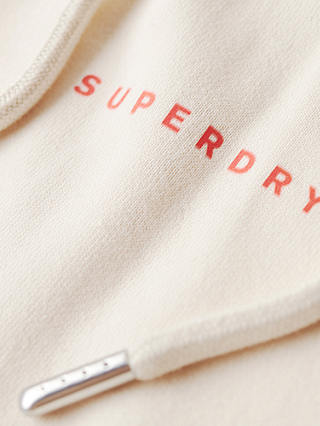 Superdry Code Surplus Logo Hoodie, Rice White