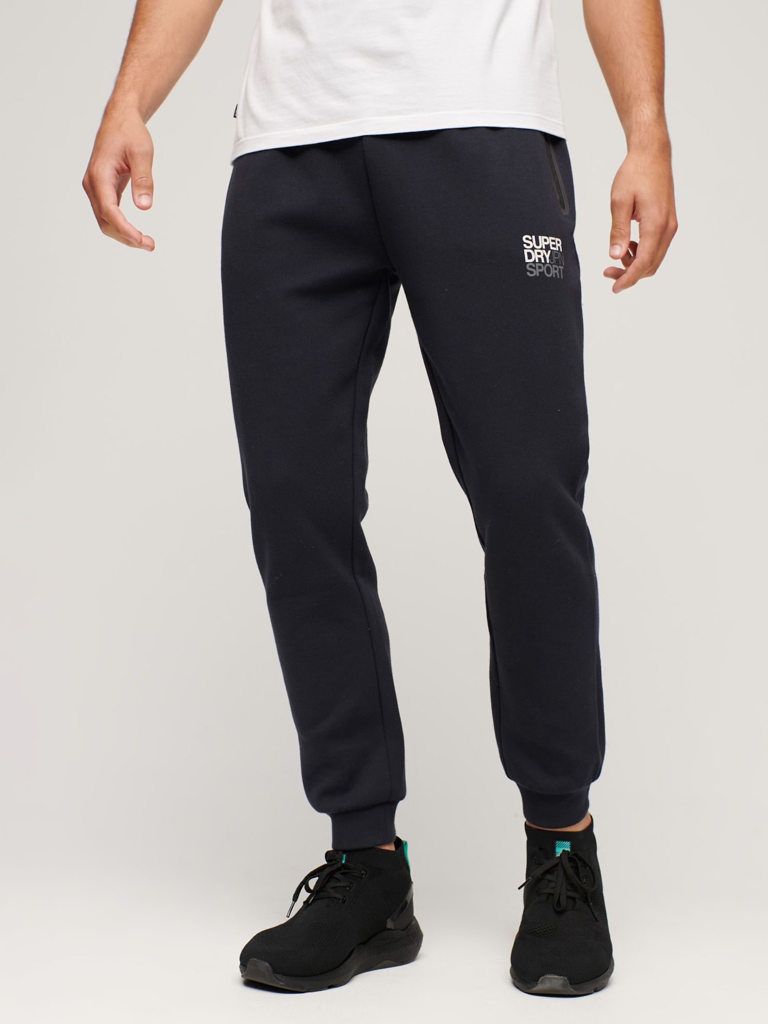 Superdry Gymtech Joggers, Eclipse Navy at John Lewis & Partners