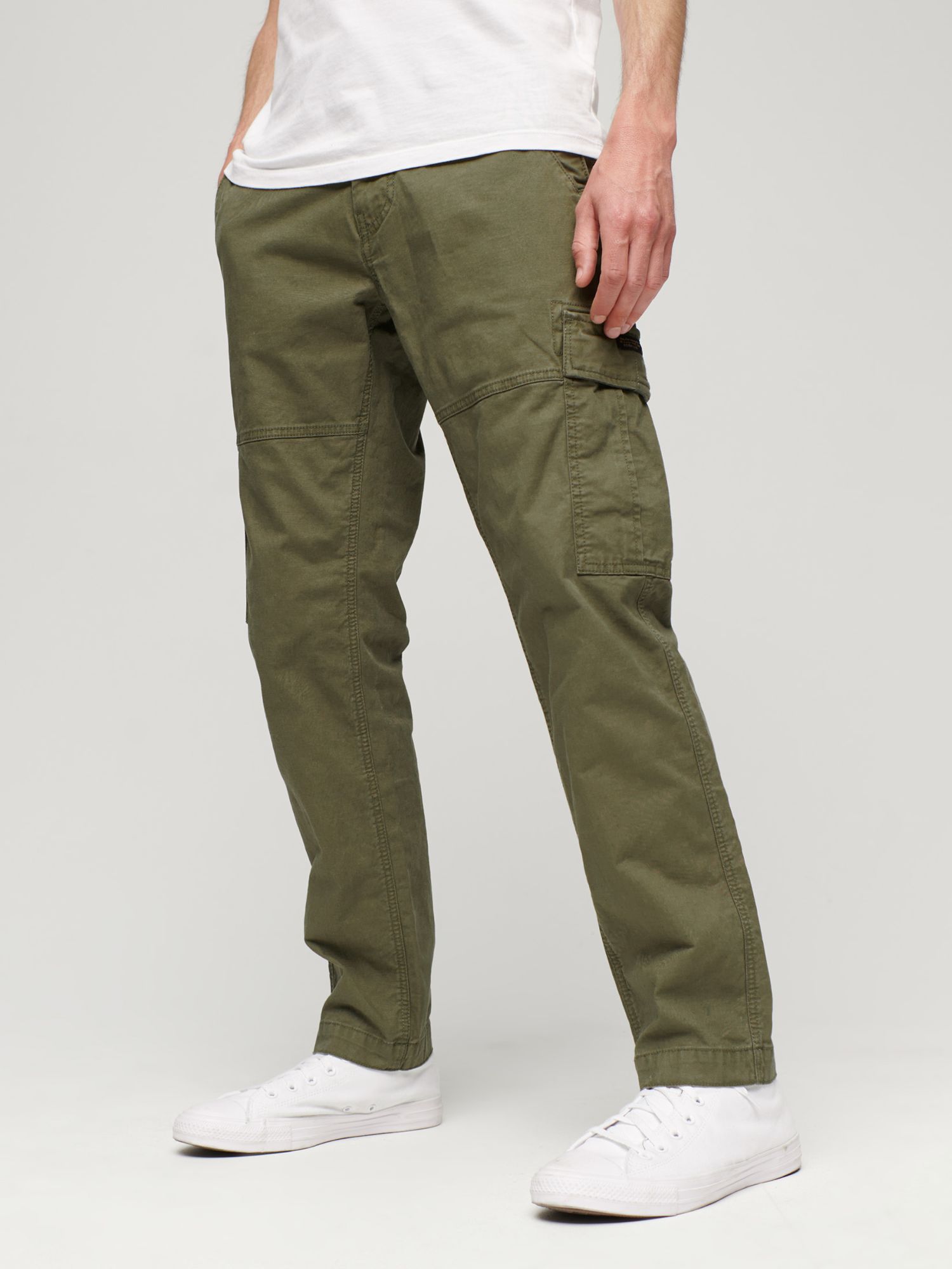 Superdry Core Cargo Pants, Authentic Khaki, W31/L34