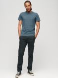 Superdry Organic Cotton Essential Logo T-Shirt, Alaskan Blue Marl