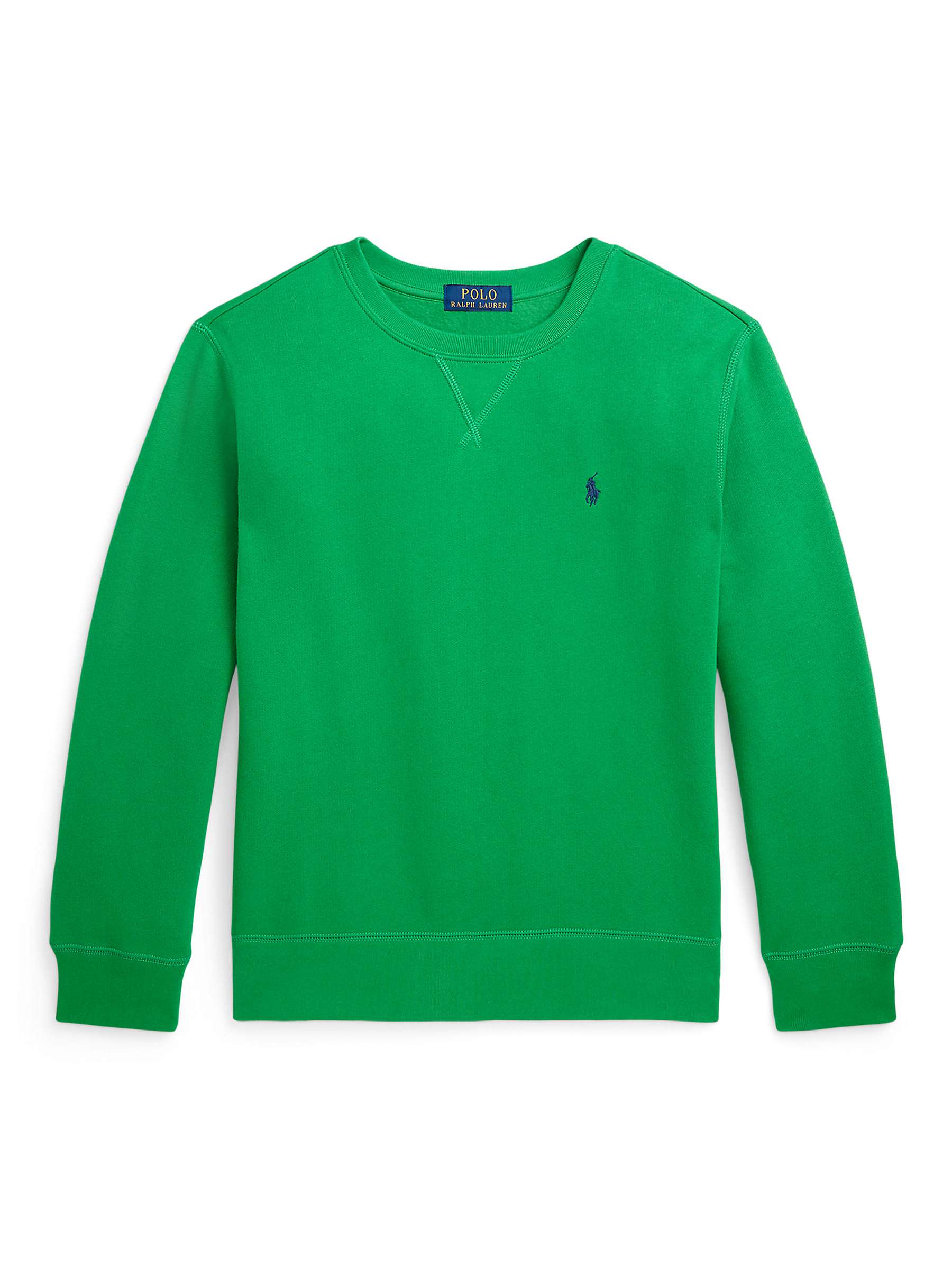 Buy Ralph Lauren Kids' Fleece Sweatshirt, Preppy Green Online at johnlewis.com