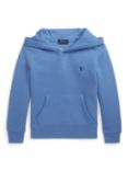 Ralph Lauren Kids' Logo Embroidered Hoodie, Summer Blue