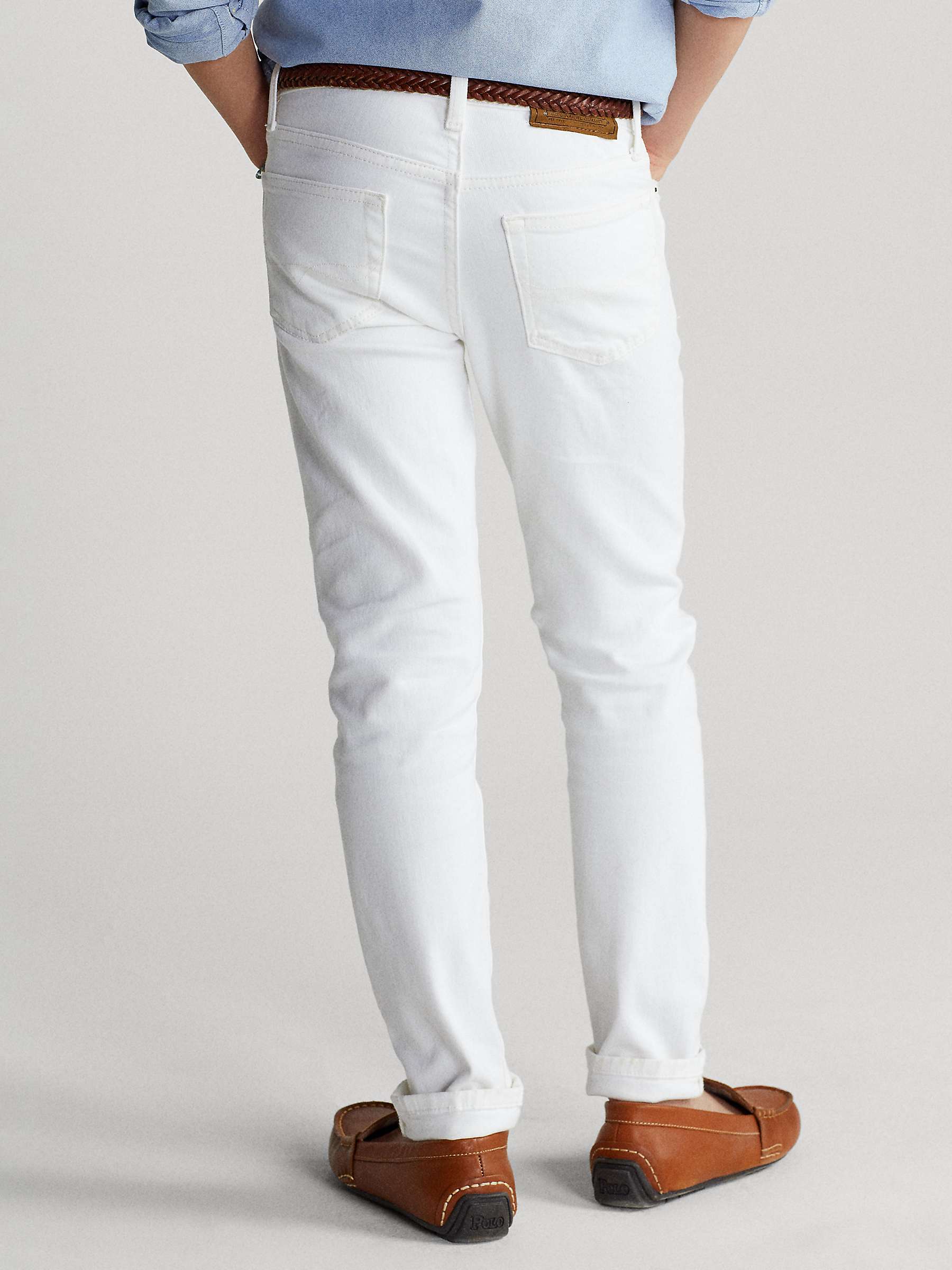 Buy Ralph Lauren Kids' Sullivan Slim Fit Stretch Jeans, Cohen White Online at johnlewis.com