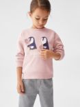 Mango Baby Penguin Doubles Sweatshirt, Pink