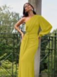 Ro&Zo Ochre Trim Detail Maxi Dress, Yellow, Yellow