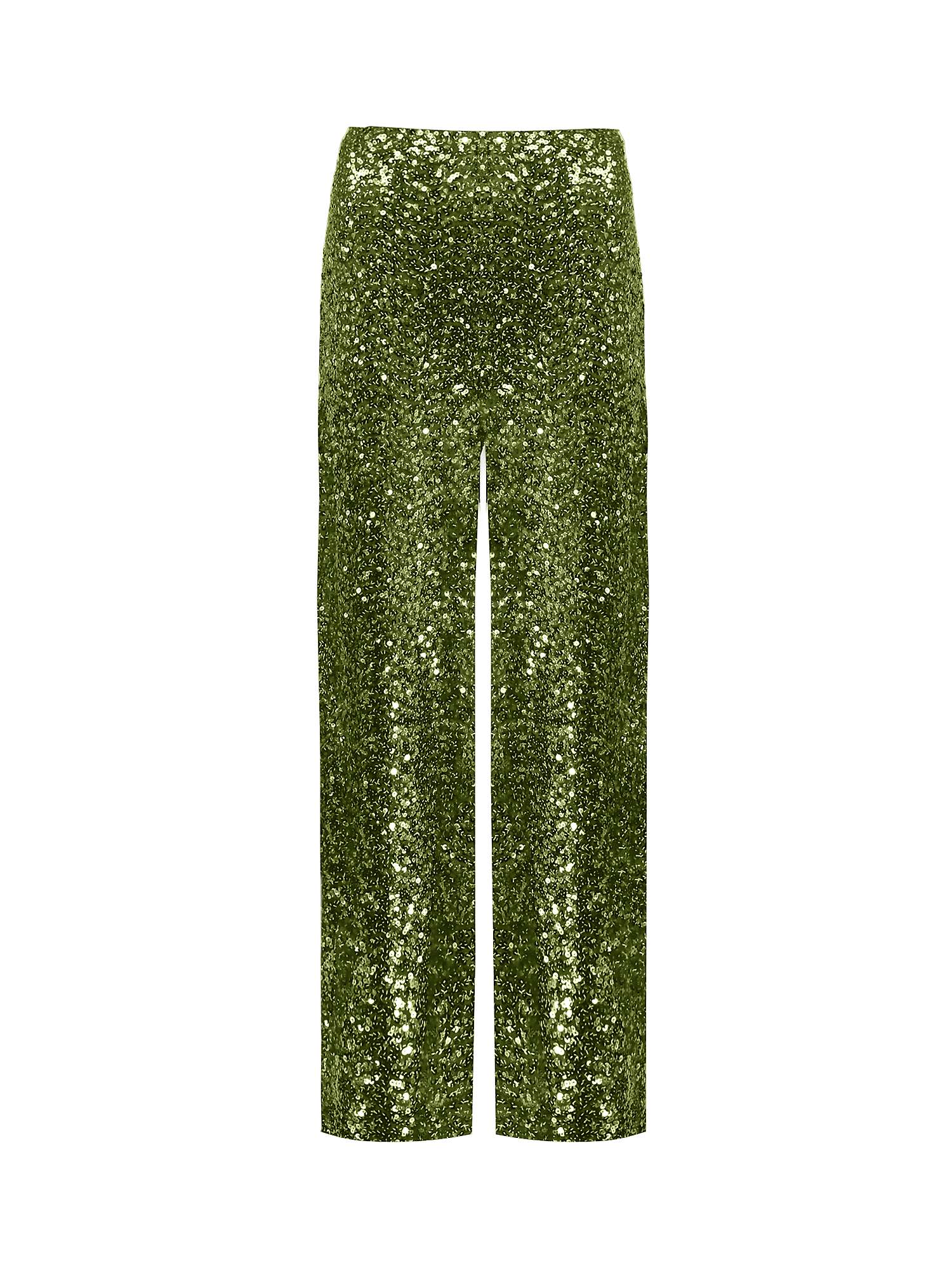 Buy Ro&Zo Cluster Sequin Trousers, Green Online at johnlewis.com