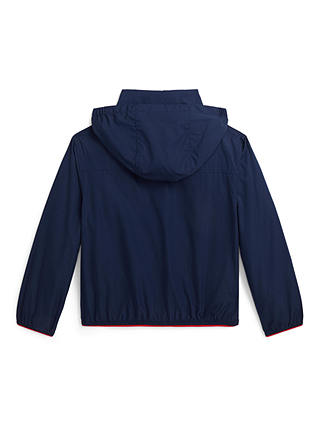 Ralph Lauren Kids' Cooper Packable Water Repellant Hooded Jacket, Newport Navy