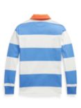 Ralph Lauren Kids' Striped Rugby Shirt, Summer Blue