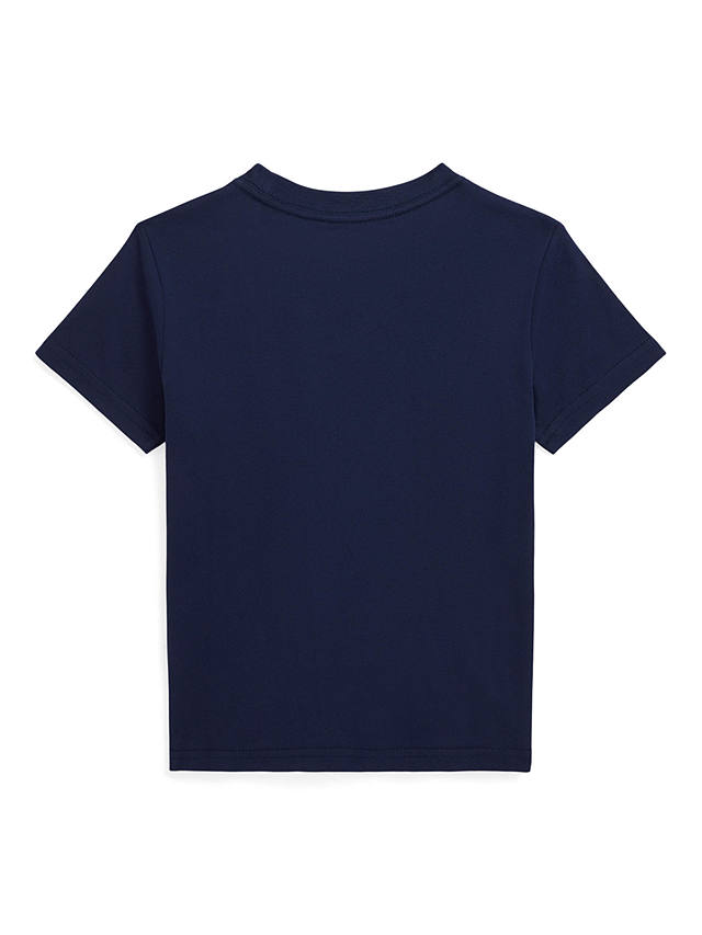 Ralph Lauren Kids' Polo Bear Short Sleeve T-Shirt, Newport Navy
