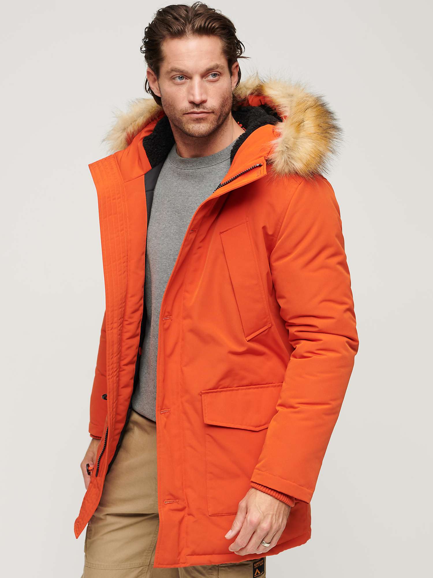 Buy Superdry Everest Faux Fur Hooded Parka Coat Online at johnlewis.com