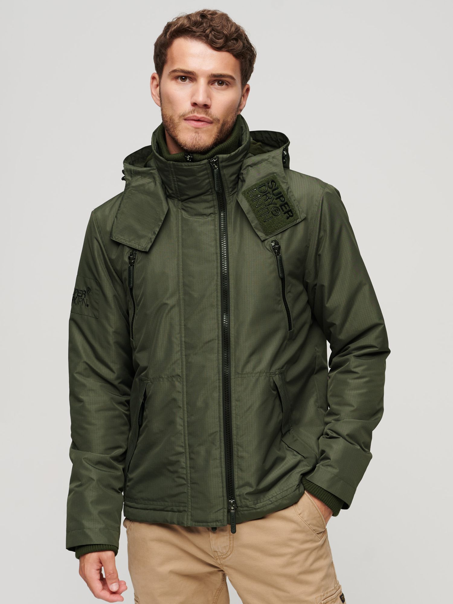 Superdry Mountain SD Windcheater Jacket, Surplus Goods Olive at 
