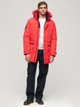 Superdry City Padded Parka Jacket, Sunset Red