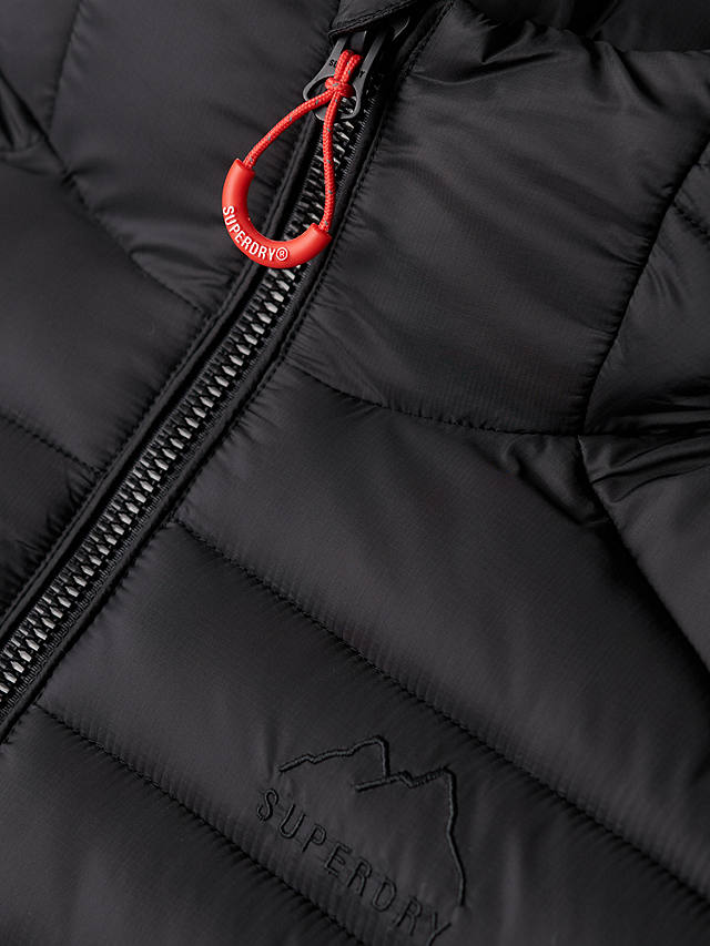Superdry Hooded Fuji Sport Padded Jacket, Black