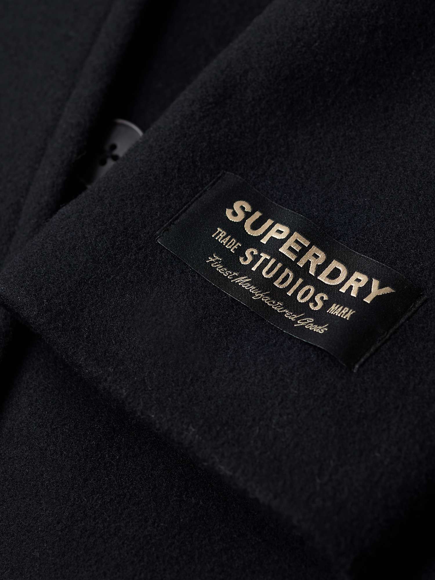 Buy Superdry 2 In 1 Wool Blend Pea Coat, Eclipse Navy Online at johnlewis.com