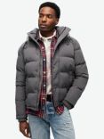 Superdry Everest Hooded Puffer Jacket, Charcoal