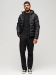 Superdry Short Quilted Puffer Jacket, Black