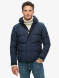 Superdry Everest Hooded Puffer Jacket, Nordic Chrome Navy