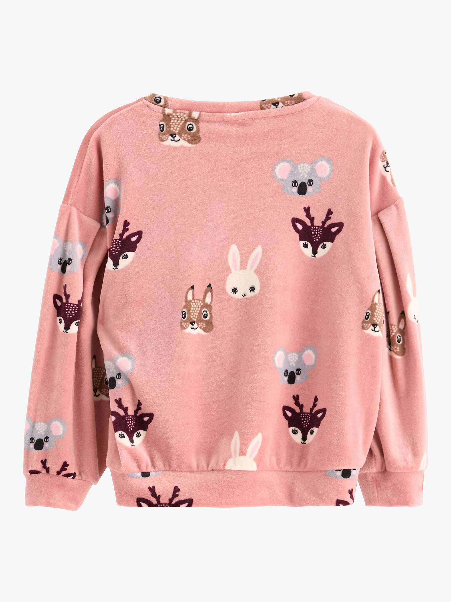 Buy Lindex Kids' Animal Print Velour Sweatshirt Online at johnlewis.com