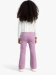 Lindex Kids' Flare Twill Stretch Fit Trousers, Lilac