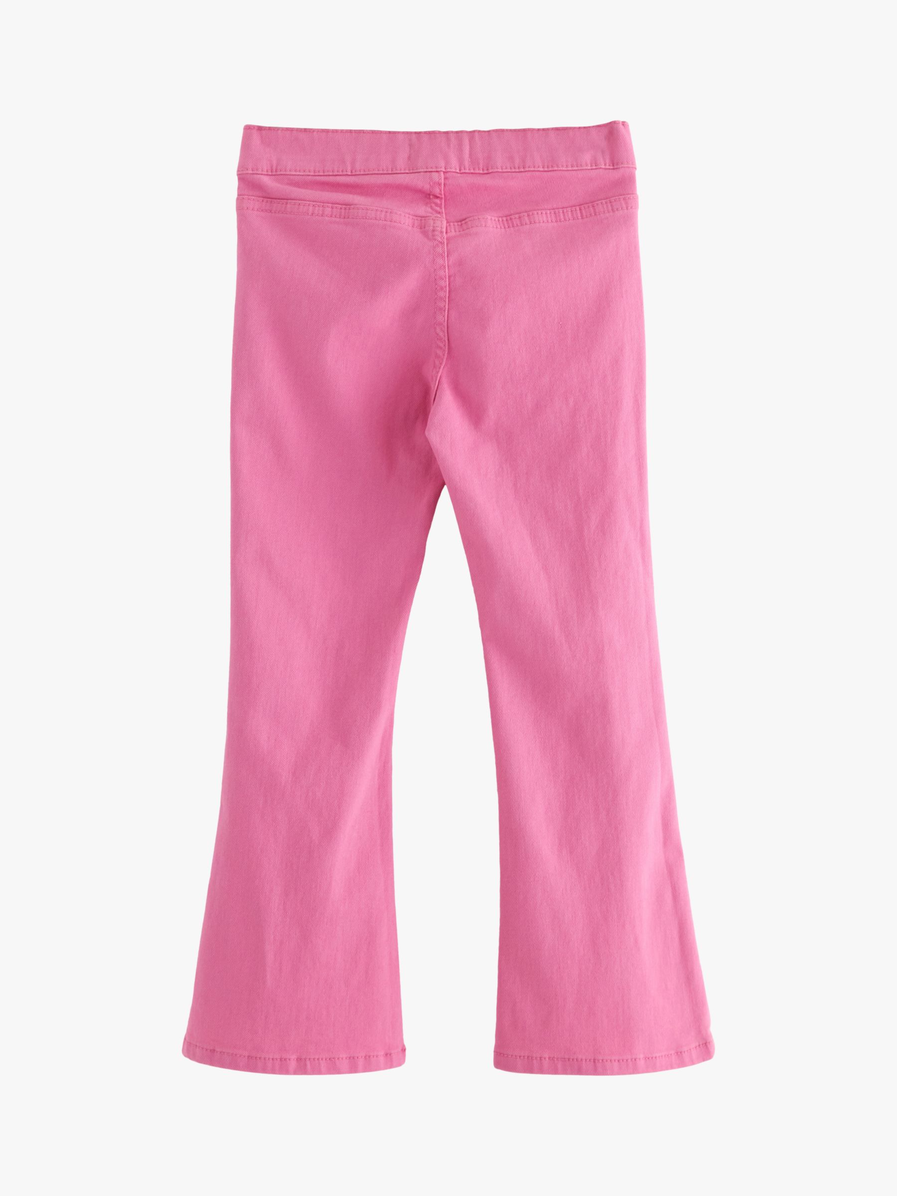 Buy Lindex Kids' Twill Stretch Fit Flared Trousers, Pink Online at johnlewis.com