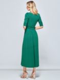 Jolie Moi Geometric Print Jersey Midi Dress, Green