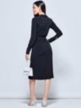 Jolie Moi Jersey Midi Dress, Black