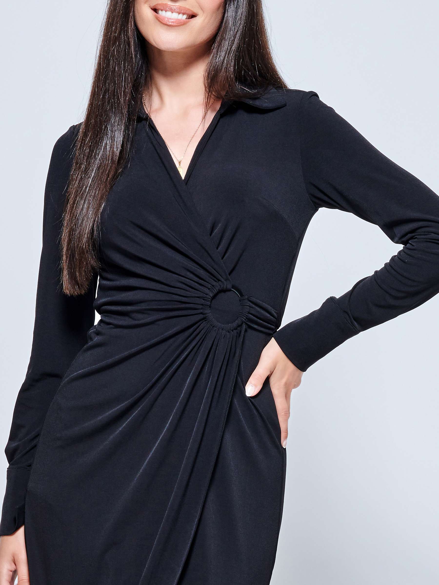 Buy Jolie Moi Jersey Midi Dress, Black Online at johnlewis.com