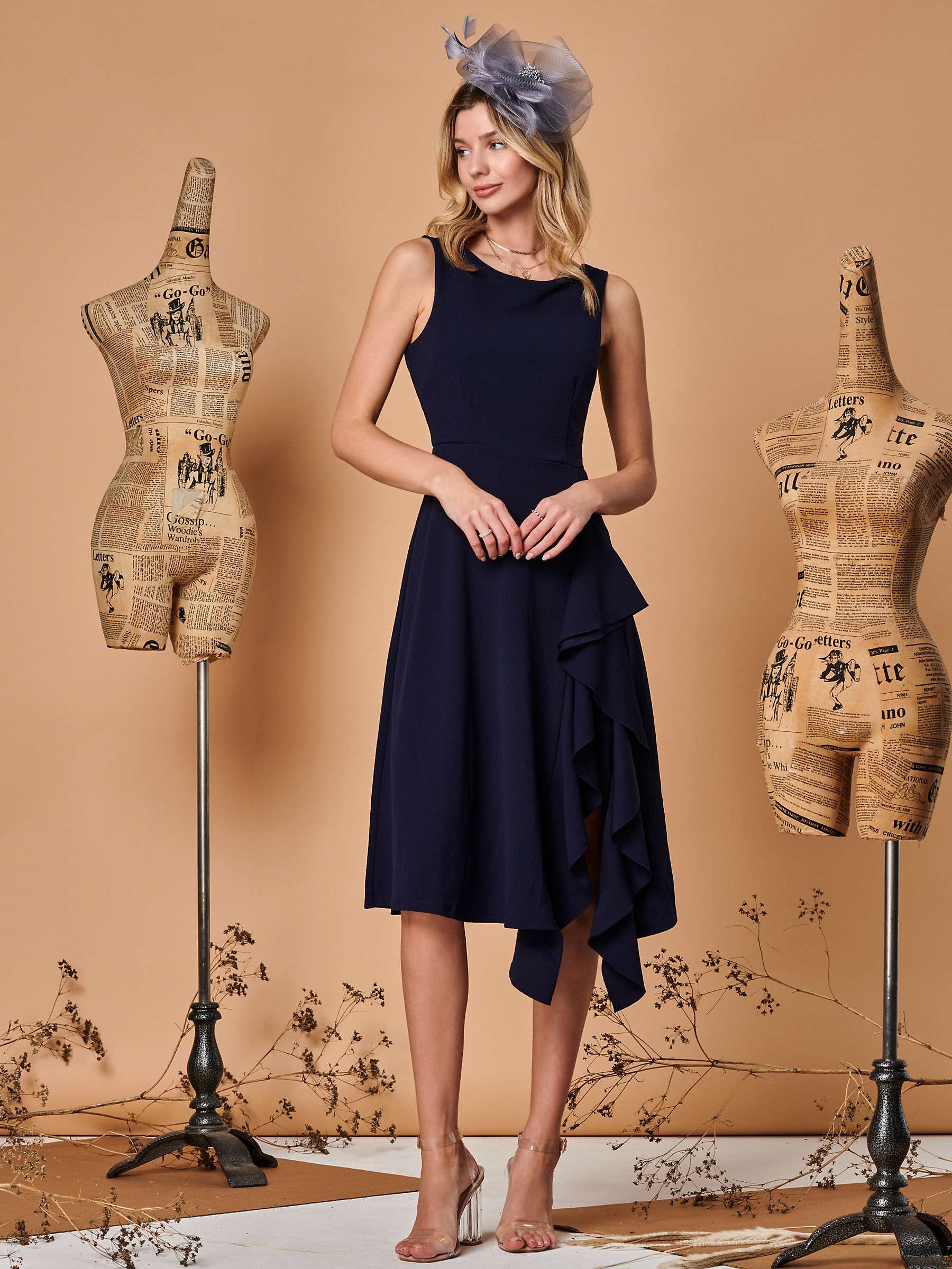 Buy Jolie Moi Ruffle Detail Midi Dress Online at johnlewis.com