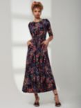 Jolie Moi Print Jersey Maxi Dress, Navy/Multi