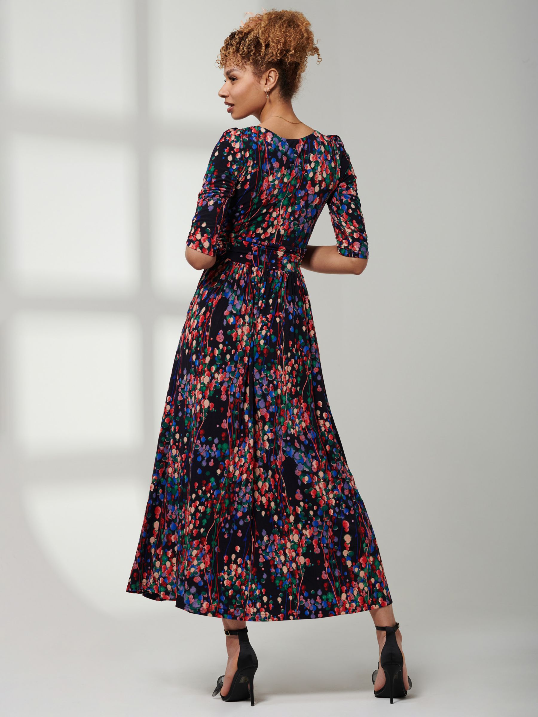 Buy Jolie Moi Print Jersey Maxi Dress, Navy/Multi Online at johnlewis.com