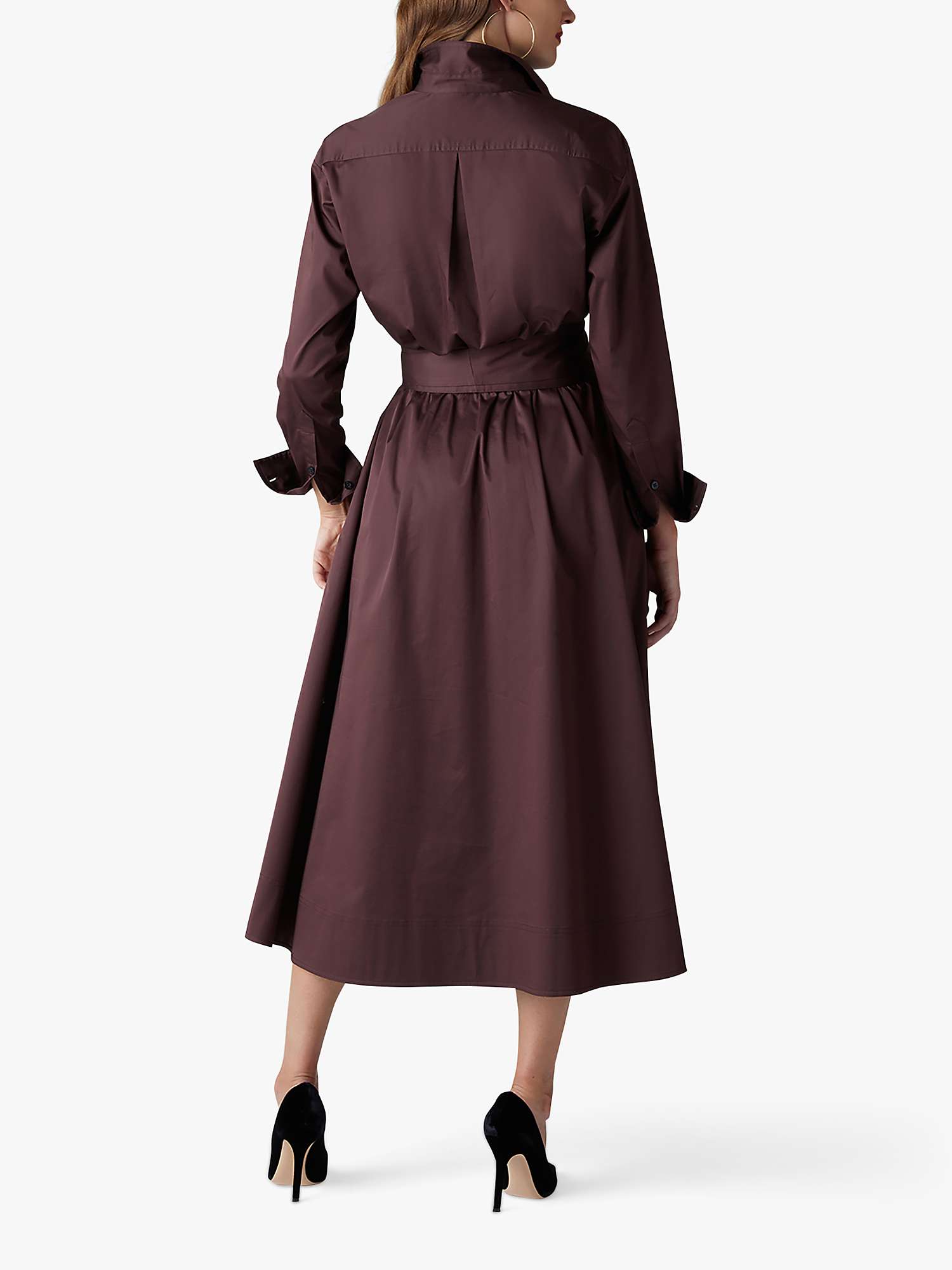 Buy Jasper Conran London Blythe Full Skirt Midi Shirt Dress Online at johnlewis.com