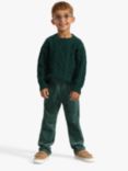 Lindex Kids' Cable Knit Jumper, Green