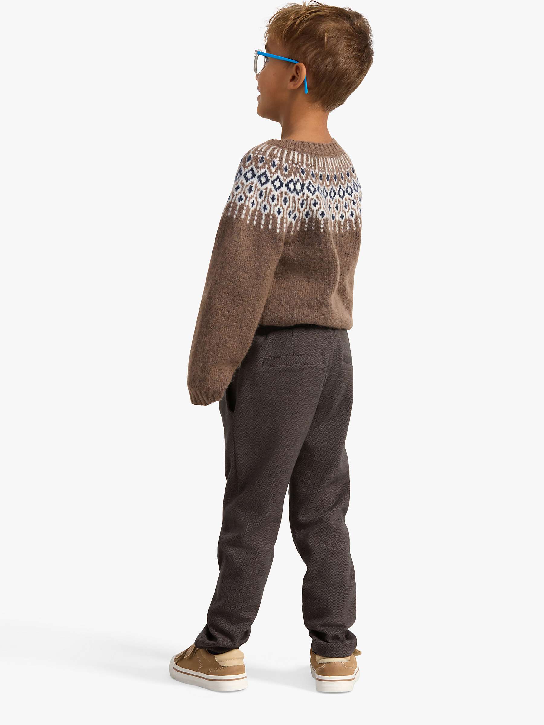Buy Lindex Kids' Herringbone Trousers Online at johnlewis.com