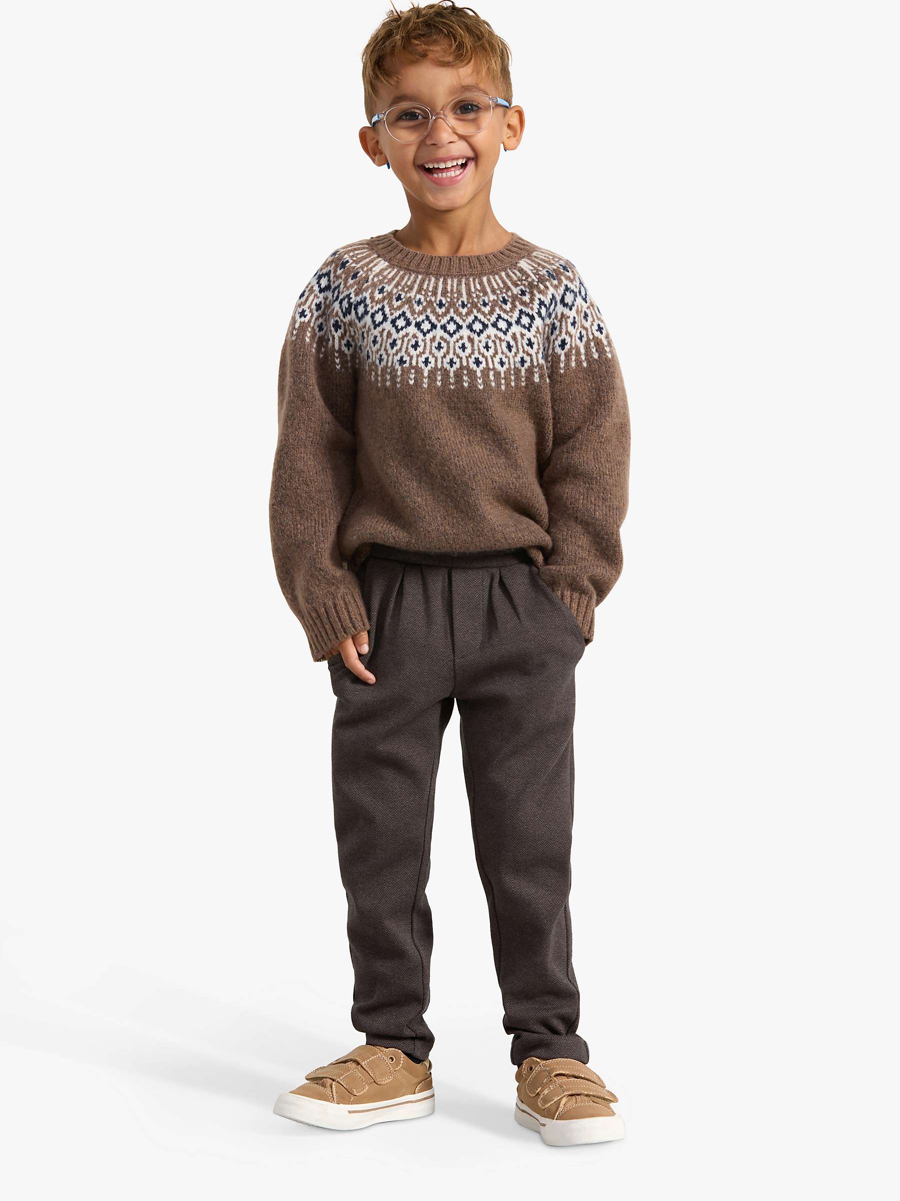 Buy Lindex Kids' Herringbone Trousers Online at johnlewis.com