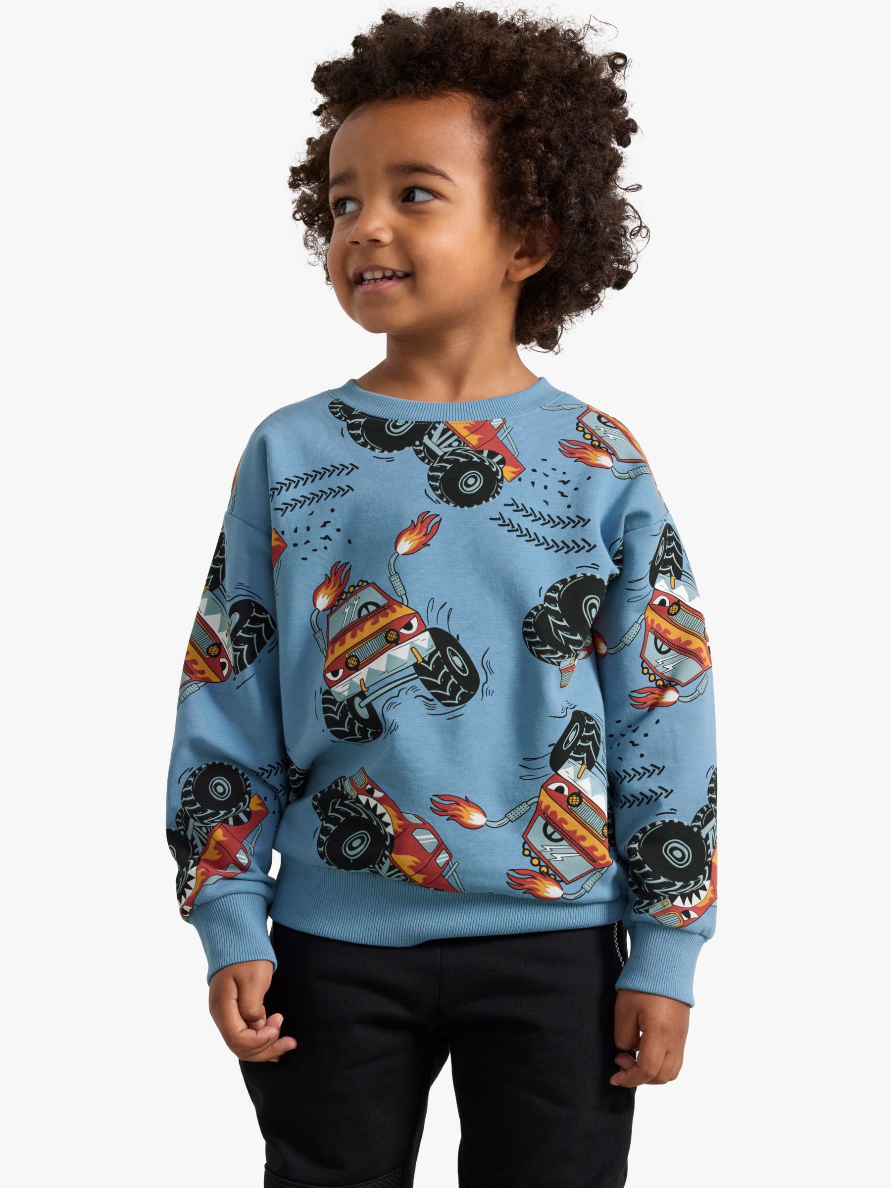 PRINTED SWEATSHIRT - Bluish