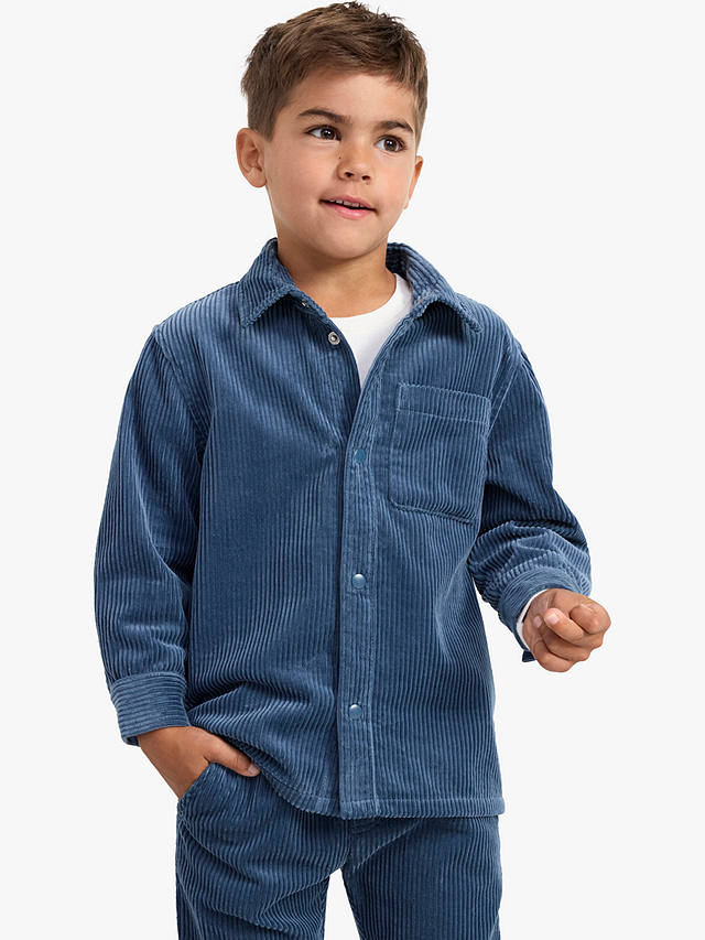 Lindex Kids' Cord Shirt Jacket, Blue
