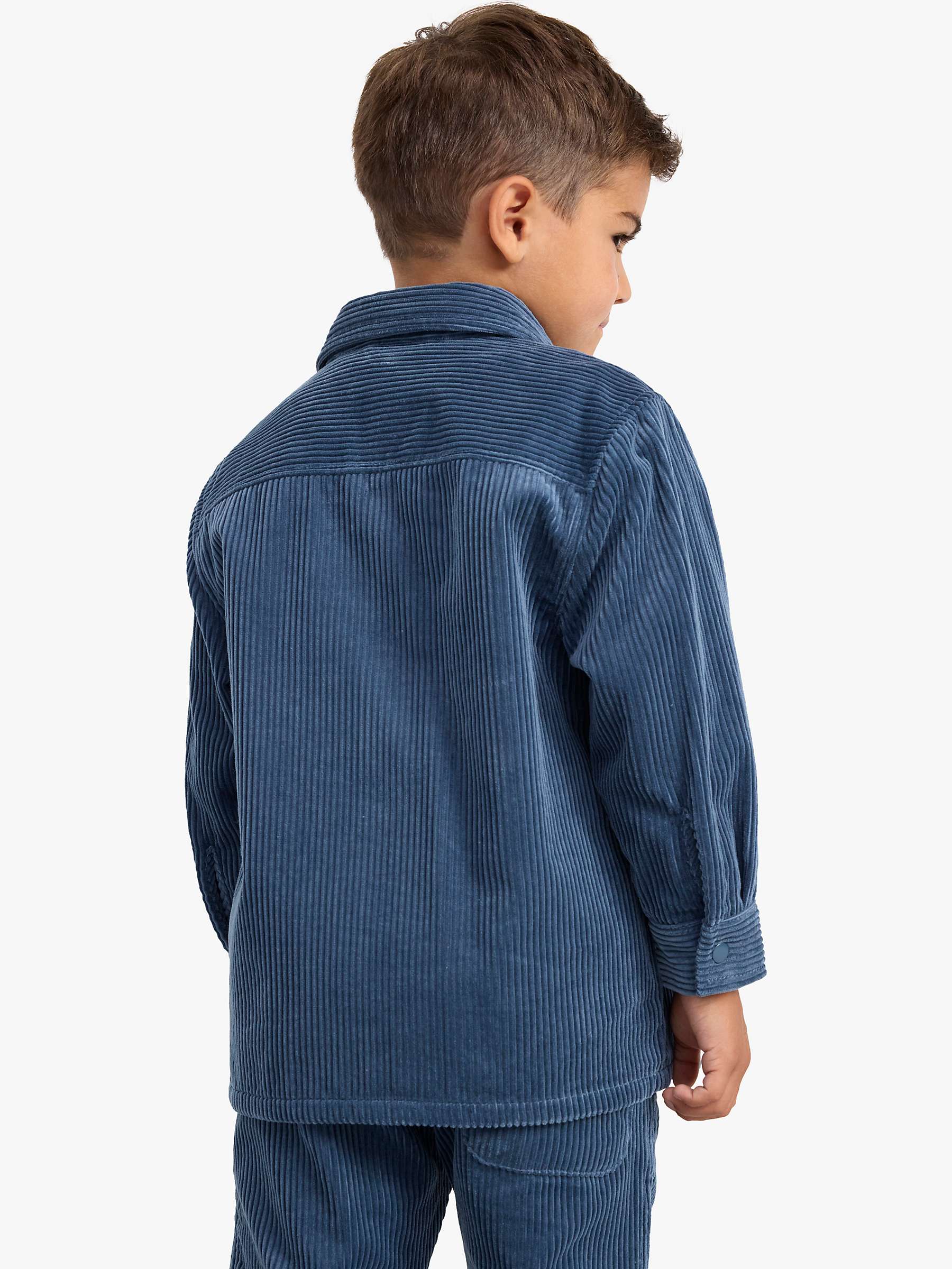 Buy Lindex Kids' Cord Shirt Jacket, Blue Online at johnlewis.com
