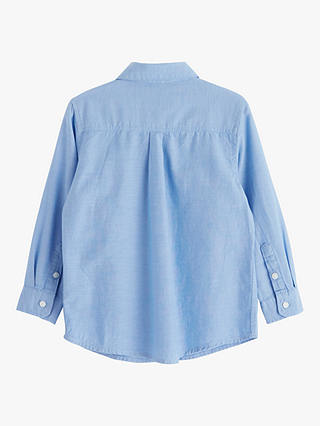 Lindex Kids' Preppy Oxford Long Sleeve Shirt, Blue