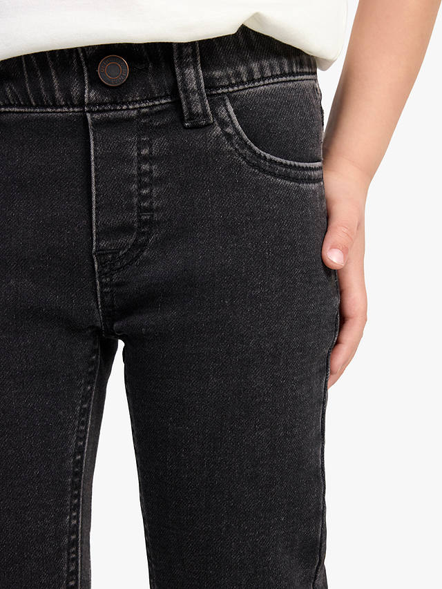 Lindex Kids' Slim Leg Denim Jeans, Black