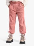 Lindex Kids' Cord Tapered Trousers, Pink, Pink