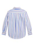 Ralph Lauren Kids' Oxford Cotton Striped Sport Shirt, Blue