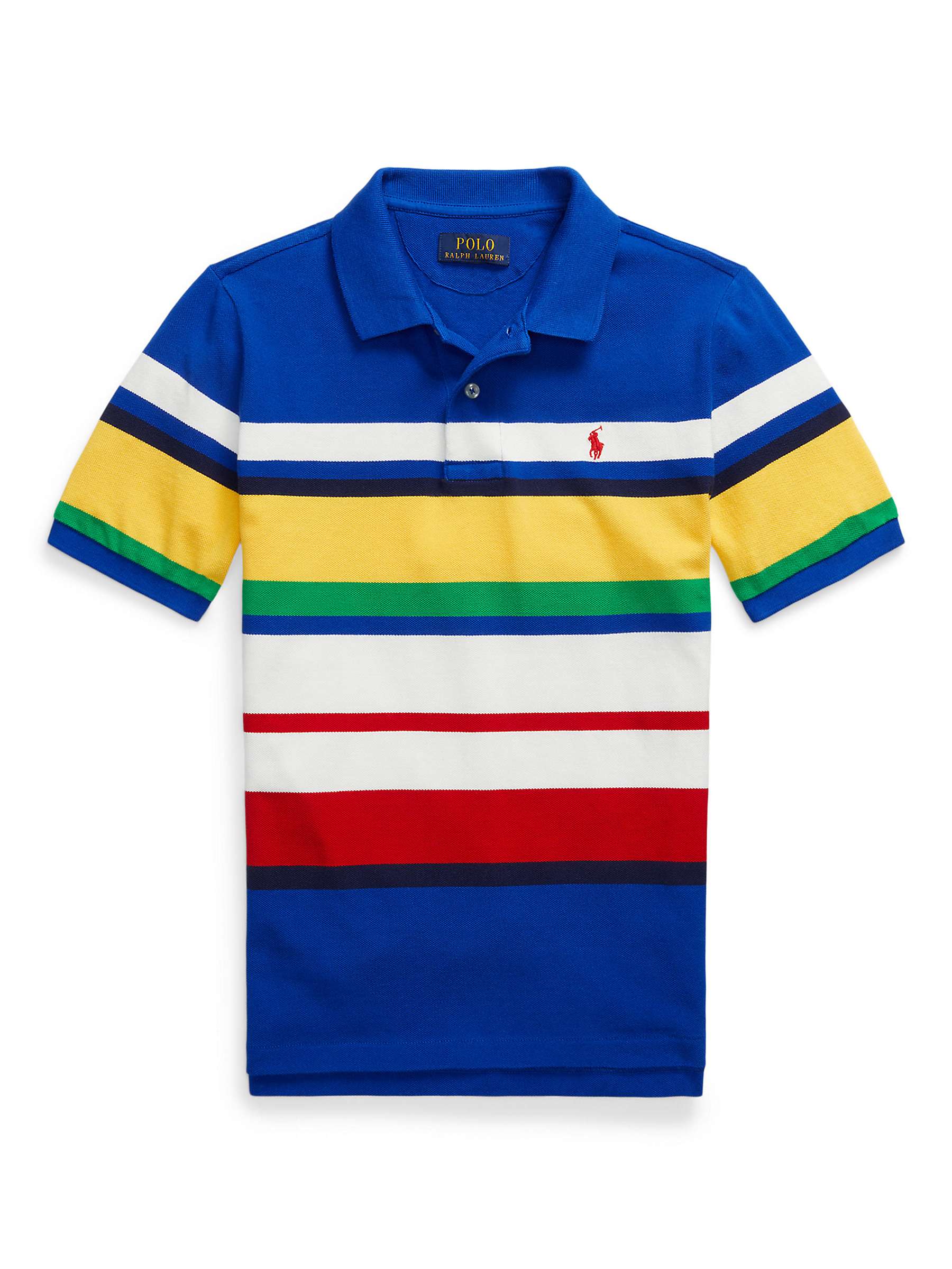 Buy Ralph Lauren Kids' Striped Cotton Polo Shirt, Multi Online at johnlewis.com