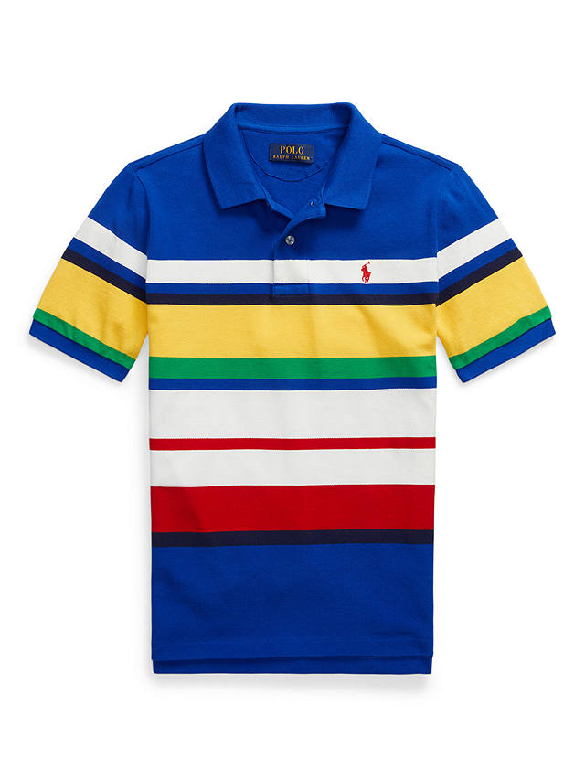 Ralph Lauren Kids' Striped Cotton Polo Shirt, Multi